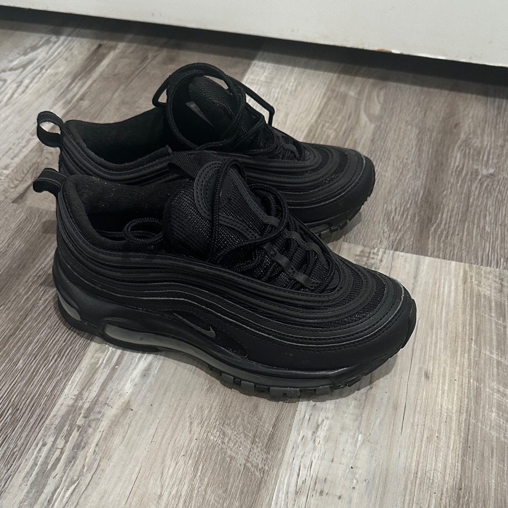 Black on black Nike Air Max 97